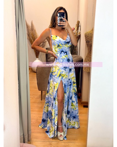 MAXIDRESS TIRANTES PRINT FLORAL 