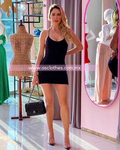 MINI DRESS TIRANTES DRAPEADO