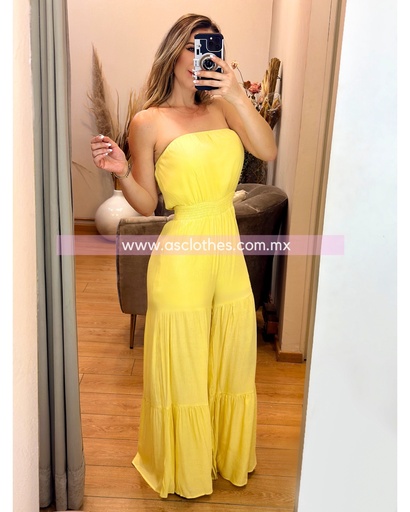 JUMPSUIT STRAPLESS TIPO LINO