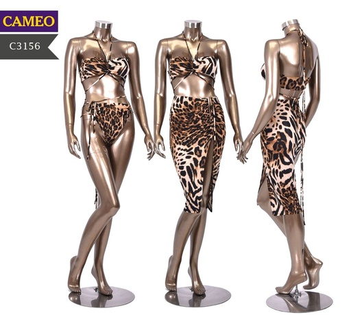 TRAJE DE BAÑO CON FALDA ANIMAL P